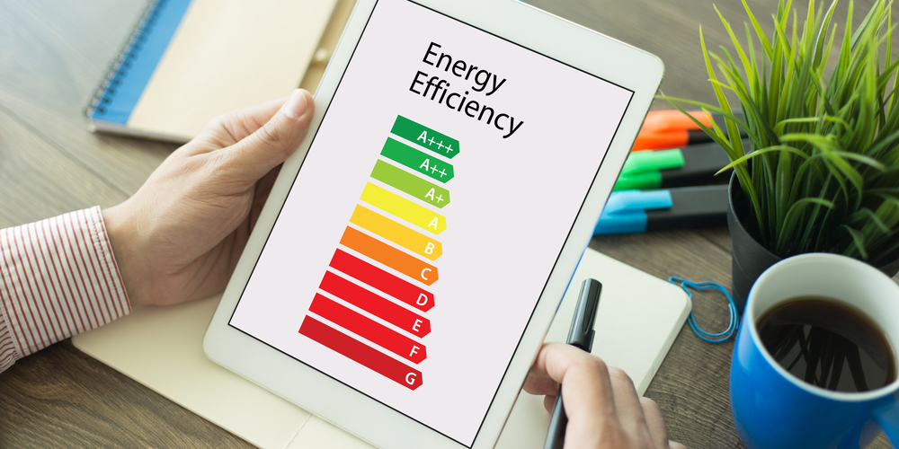 Energy Performance Certificate also known as EPC, showing the energy efficiency rating of a home.